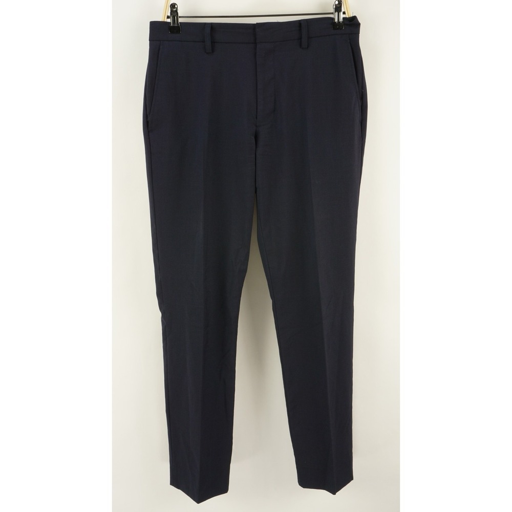 J. Crew Thompson Four Season Wool Tapered Dress Pants Men's 31 x 32 Dark Blue
